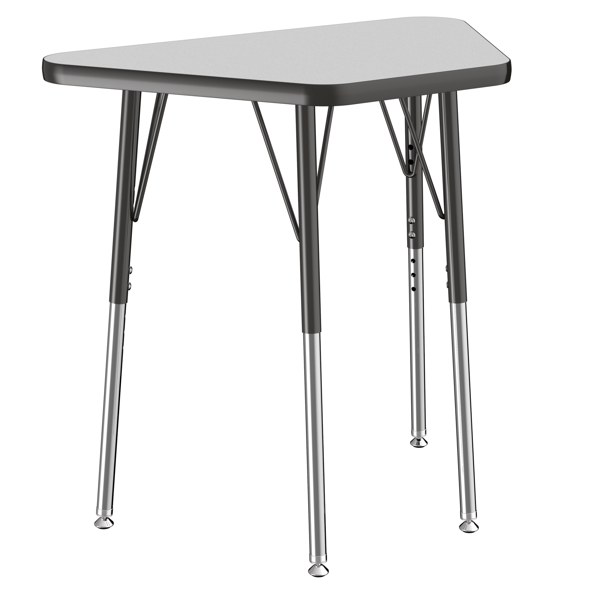 FDP 18" x 30" Trapezoid T - Molding Activity Table with Adjustable Standard Swivel Glide Legs (FDP - 10063 - XX) - SchoolOutlet