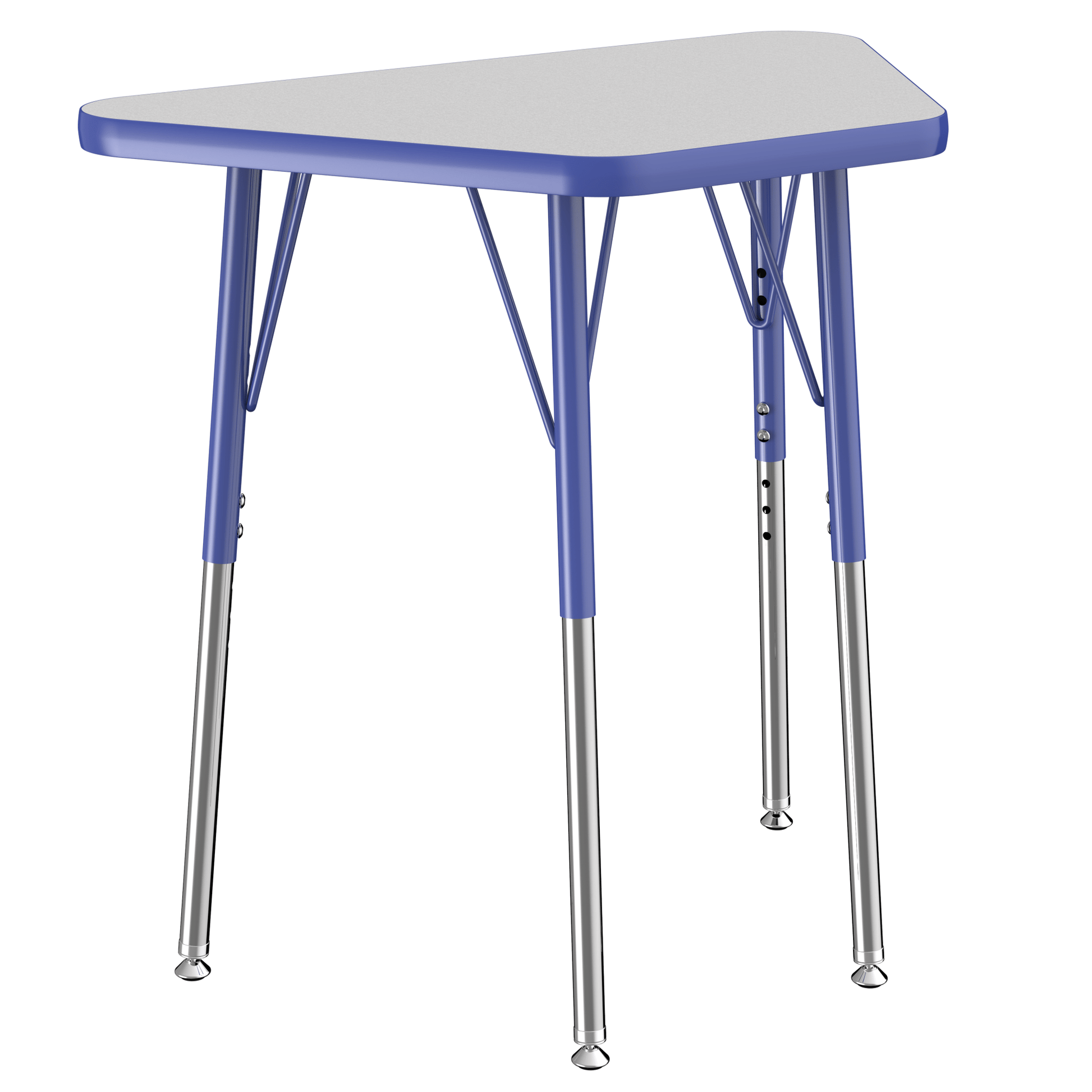 FDP 18" x 30" Trapezoid T - Molding Activity Table with Adjustable Standard Swivel Glide Legs (FDP - 10063 - XX) - SchoolOutlet