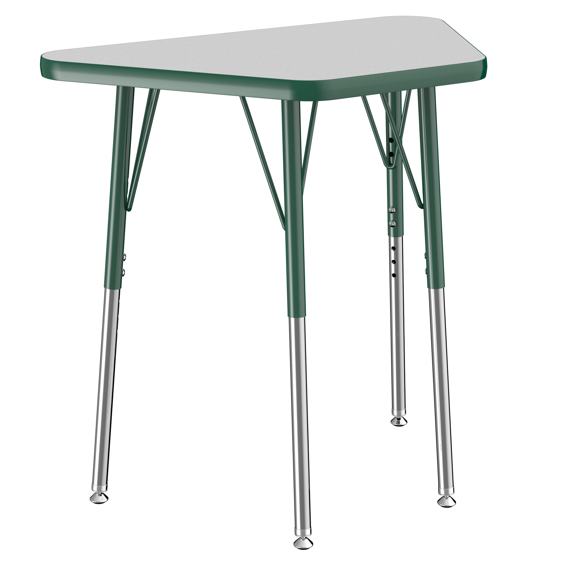 FDP 18" x 30" Trapezoid T - Molding Activity Table with Adjustable Standard Swivel Glide Legs (FDP - 10063 - XX) - SchoolOutlet