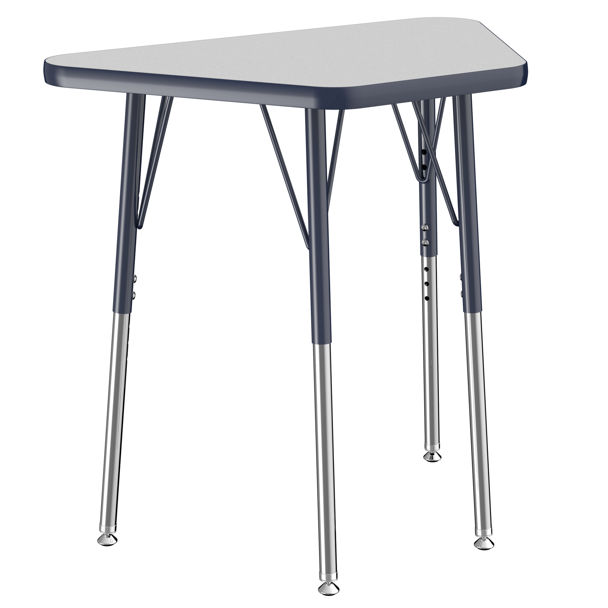 FDP 18" x 30" Trapezoid T - Molding Activity Table with Adjustable Standard Swivel Glide Legs (FDP - 10063 - XX) - SchoolOutlet