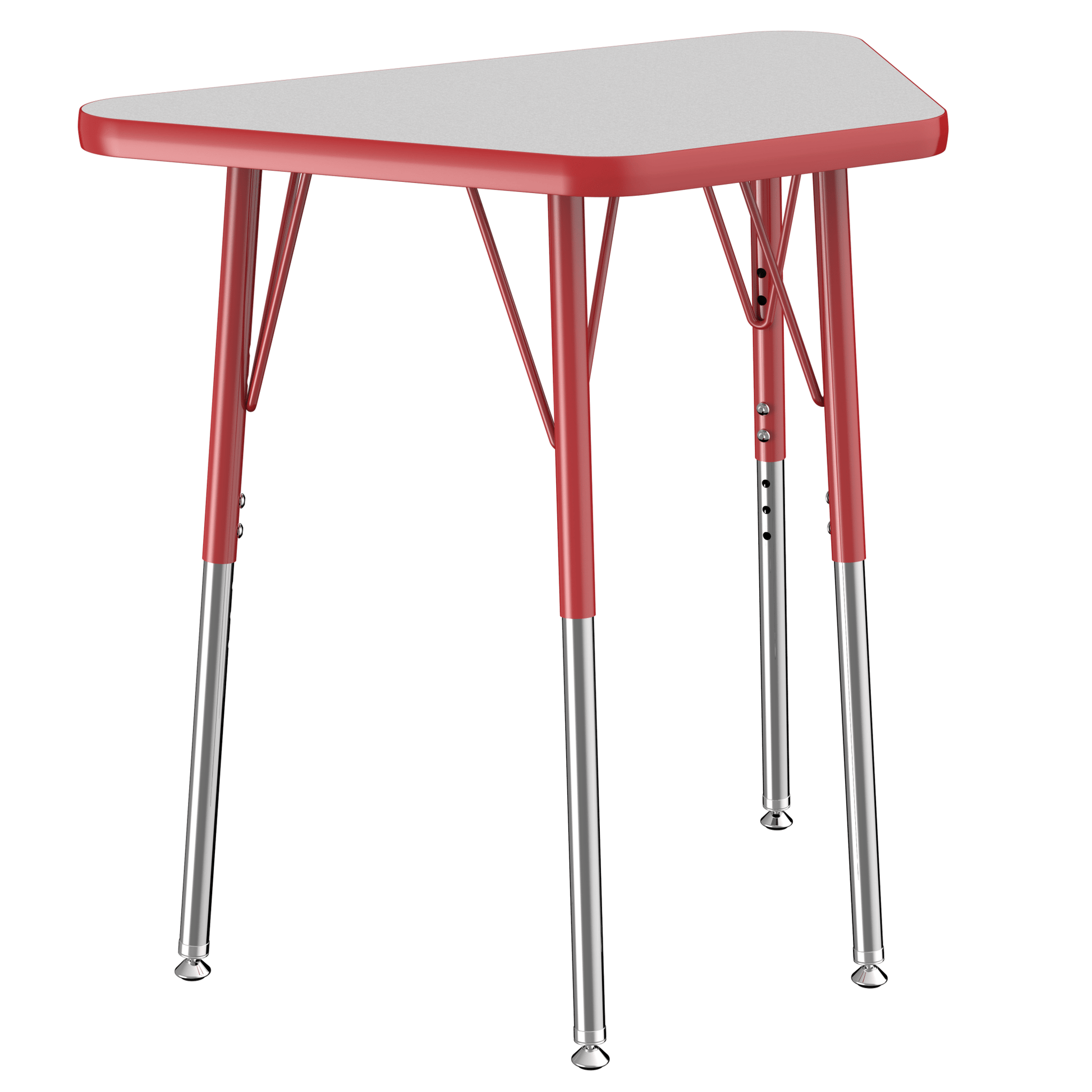FDP 18" x 30" Trapezoid T - Molding Activity Table with Adjustable Standard Swivel Glide Legs (FDP - 10063 - XX) - SchoolOutlet