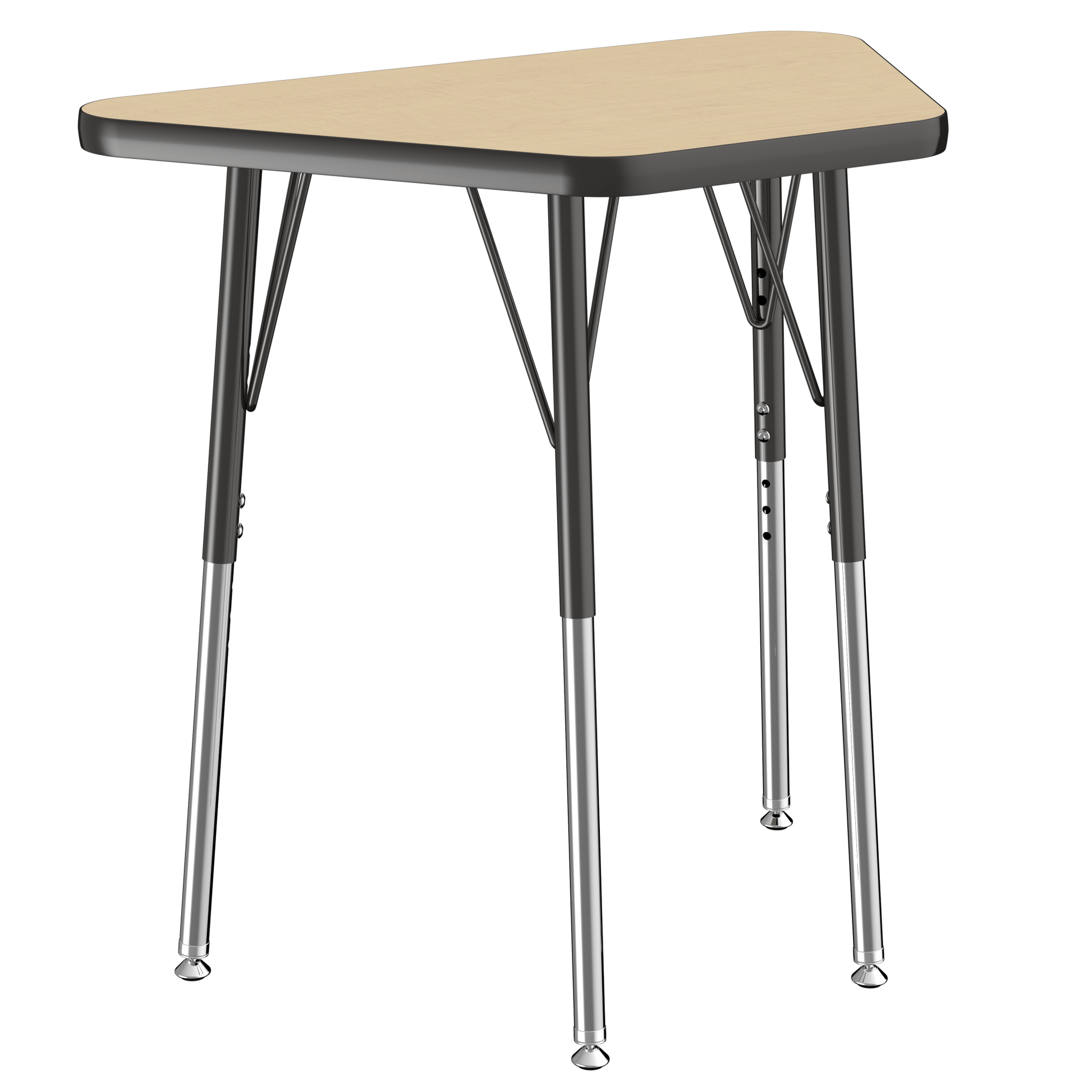 FDP 18" x 30" Trapezoid T - Molding Activity Table with Adjustable Standard Swivel Glide Legs (FDP - 10063 - XX) - SchoolOutlet
