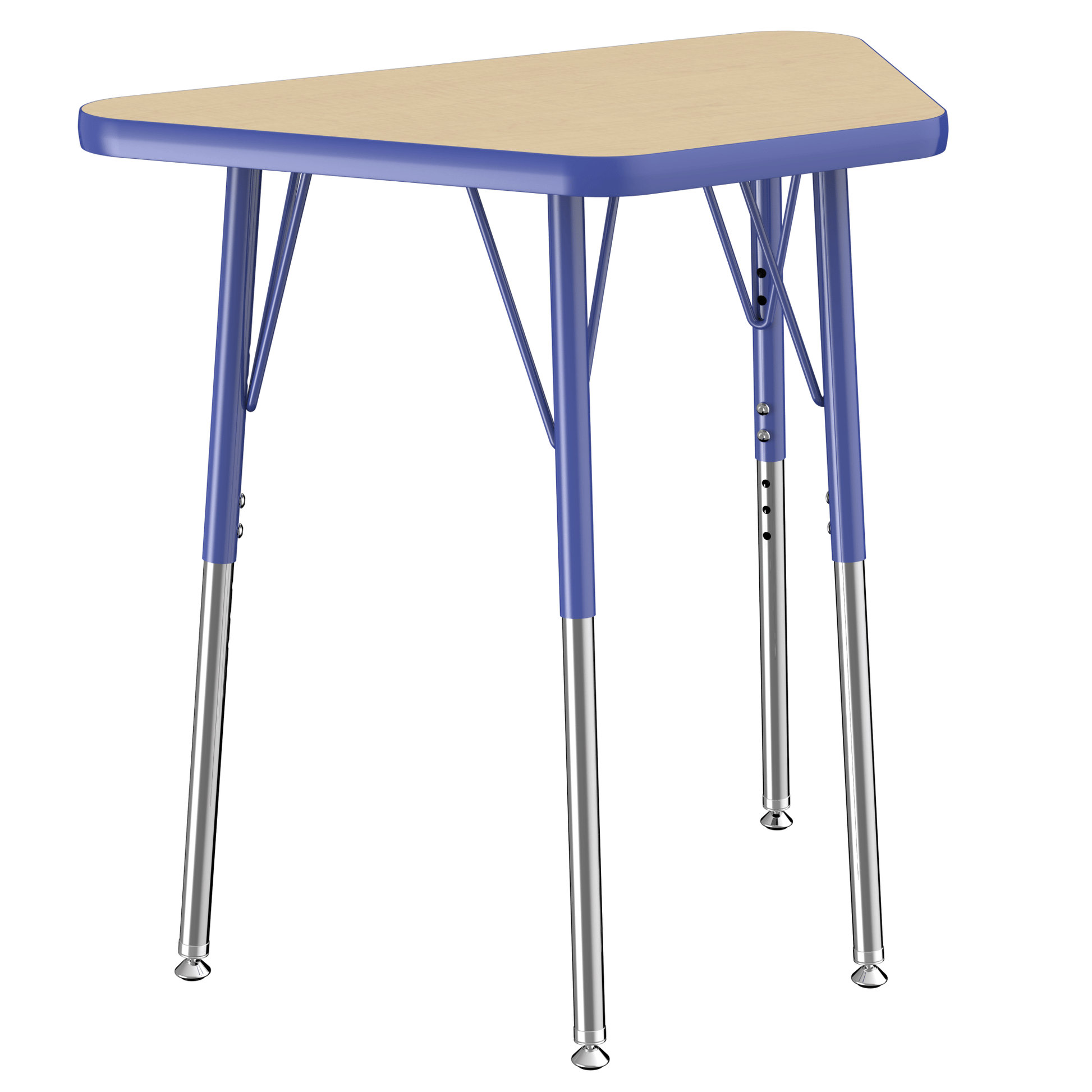 FDP 18" x 30" Trapezoid T - Molding Activity Table with Adjustable Standard Swivel Glide Legs (FDP - 10063 - XX) - SchoolOutlet