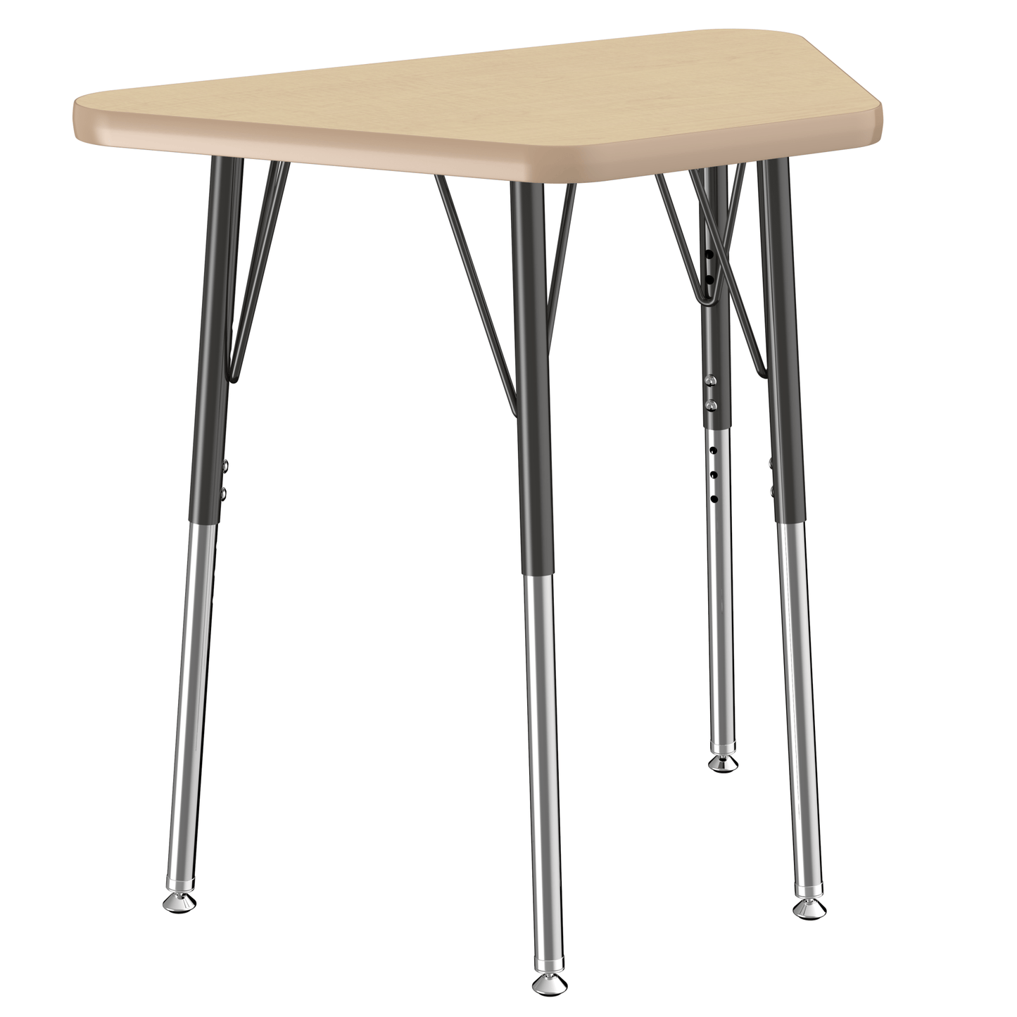 FDP 18" x 30" Trapezoid T - Molding Activity Table with Adjustable Standard Swivel Glide Legs (FDP - 10063 - XX) - SchoolOutlet