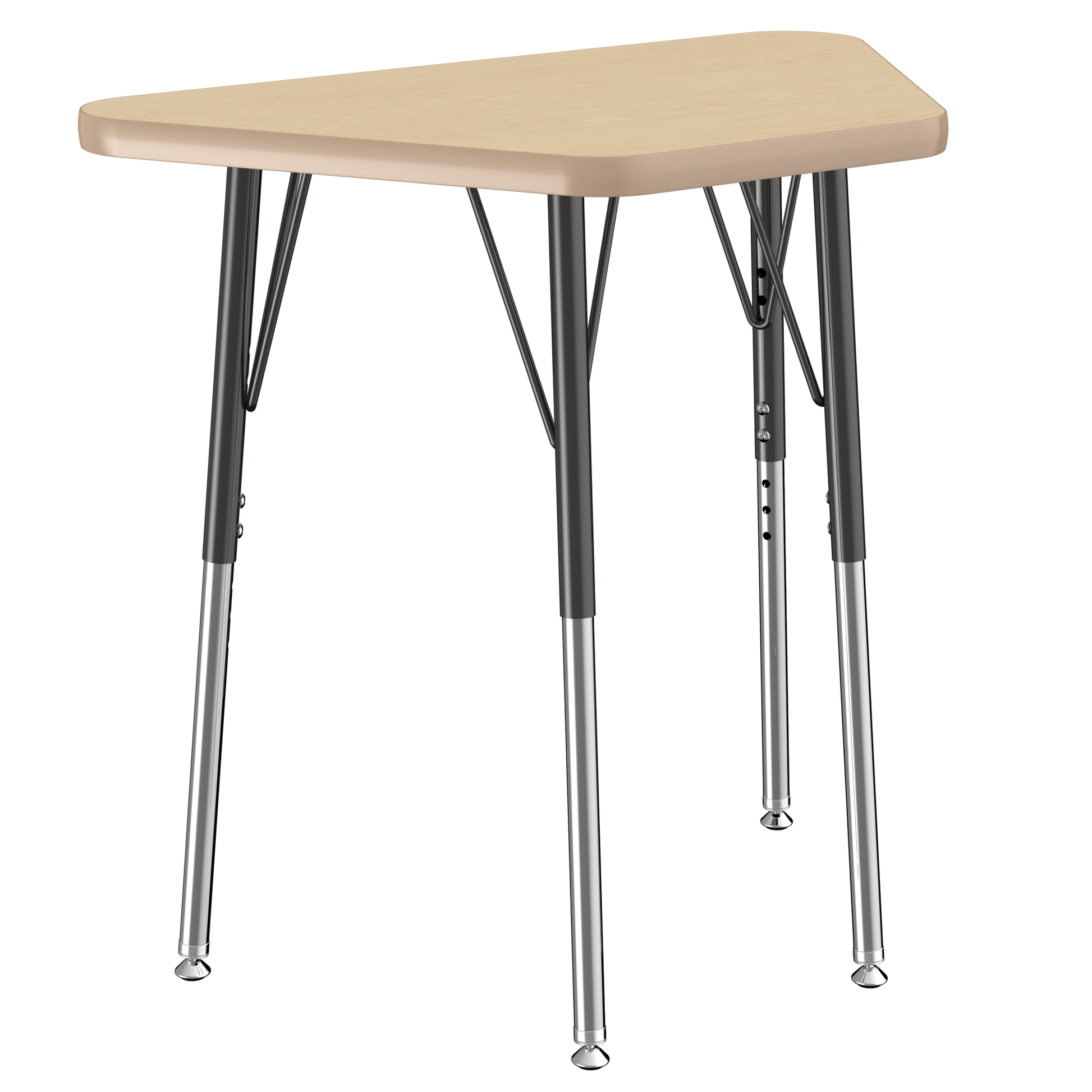 FDP 18" x 30" Trapezoid T - Molding Activity Table with Adjustable Standard Swivel Glide Legs (FDP - 10063 - XX) - SchoolOutlet