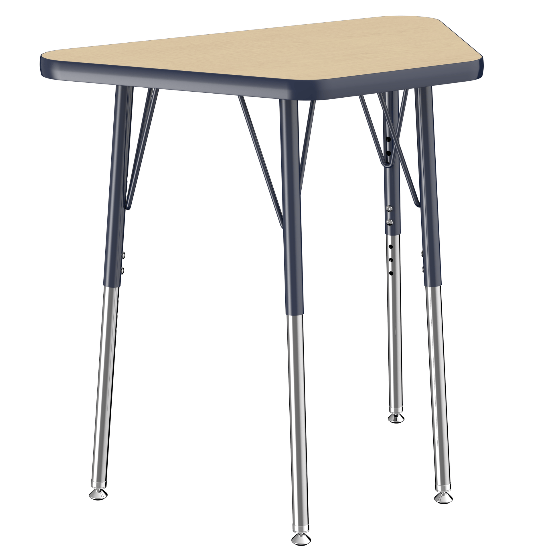 FDP 18" x 30" Trapezoid T - Molding Activity Table with Adjustable Standard Swivel Glide Legs (FDP - 10063 - XX) - SchoolOutlet