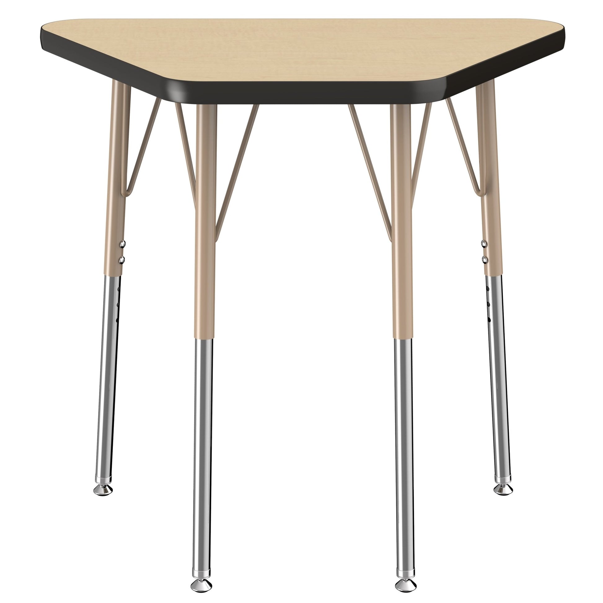 FDP 18" x 30" Trapezoid T - Molding Activity Table with Adjustable Standard Swivel Glide Legs (FDP - 10063 - XX) - SchoolOutlet
