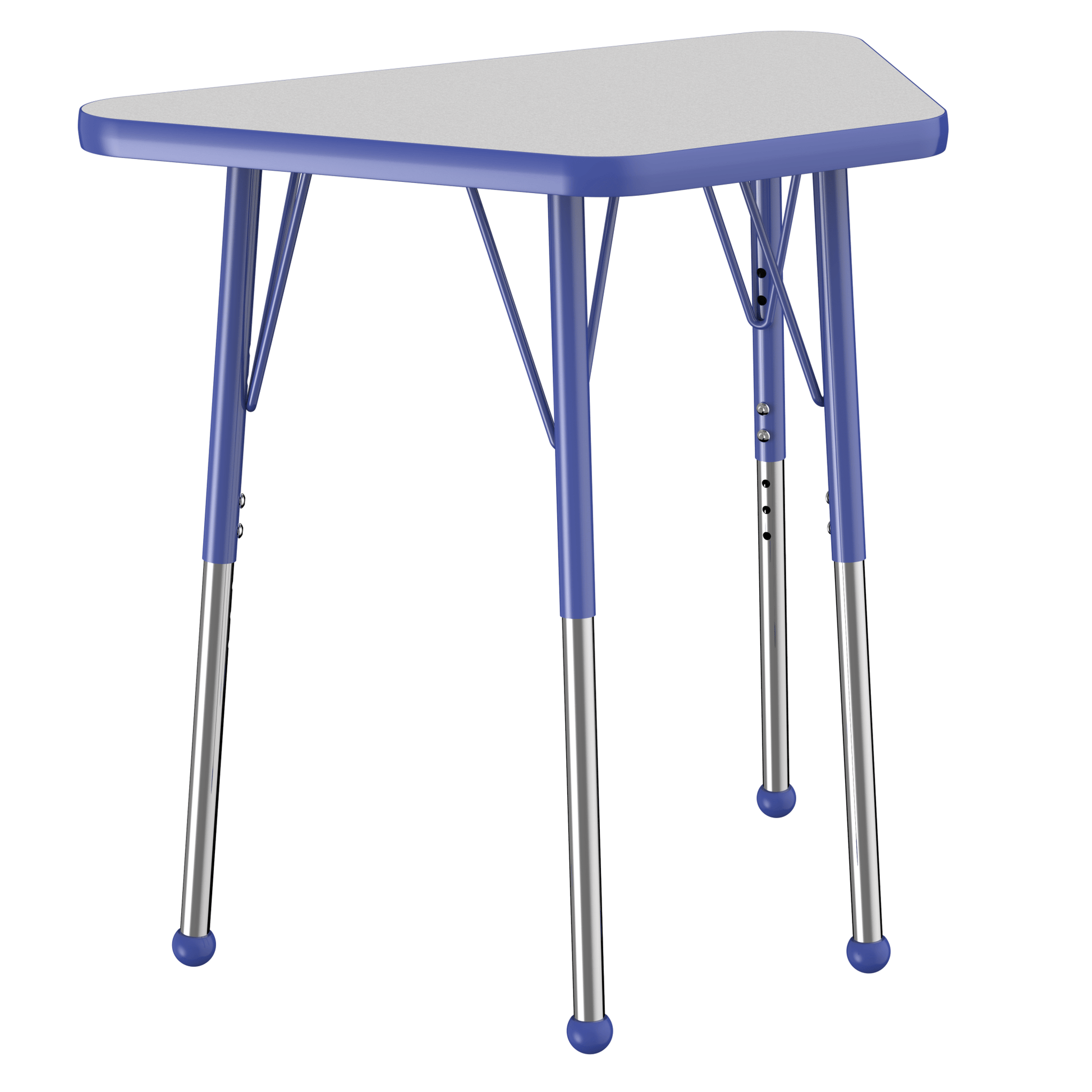 FDP 18" x 30" Trapezoid T - Molding Activity Table with Adjustable Standard Ball Glide Legs (FDP - 10064 - XX) - SchoolOutlet