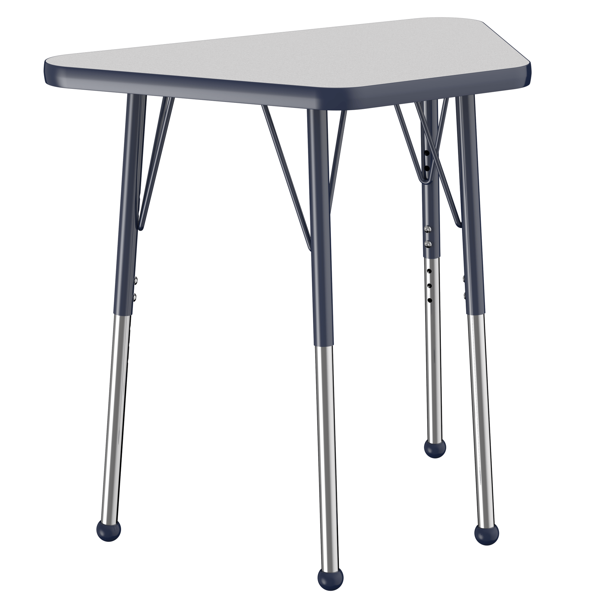 FDP 18" x 30" Trapezoid T - Molding Activity Table with Adjustable Standard Ball Glide Legs (FDP - 10064 - XX) - SchoolOutlet