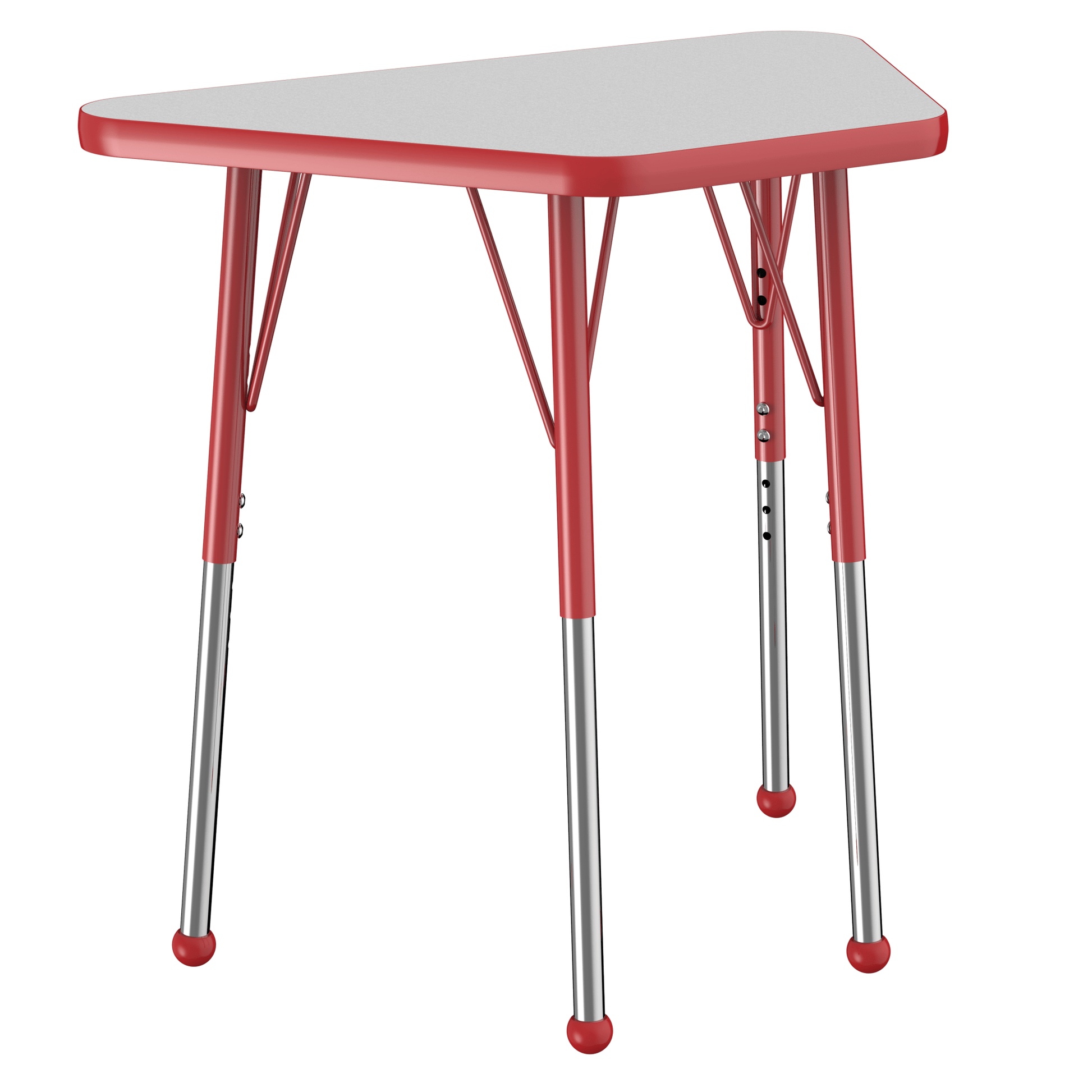 FDP 18" x 30" Trapezoid T - Molding Activity Table with Adjustable Standard Ball Glide Legs (FDP - 10064 - XX) - SchoolOutlet