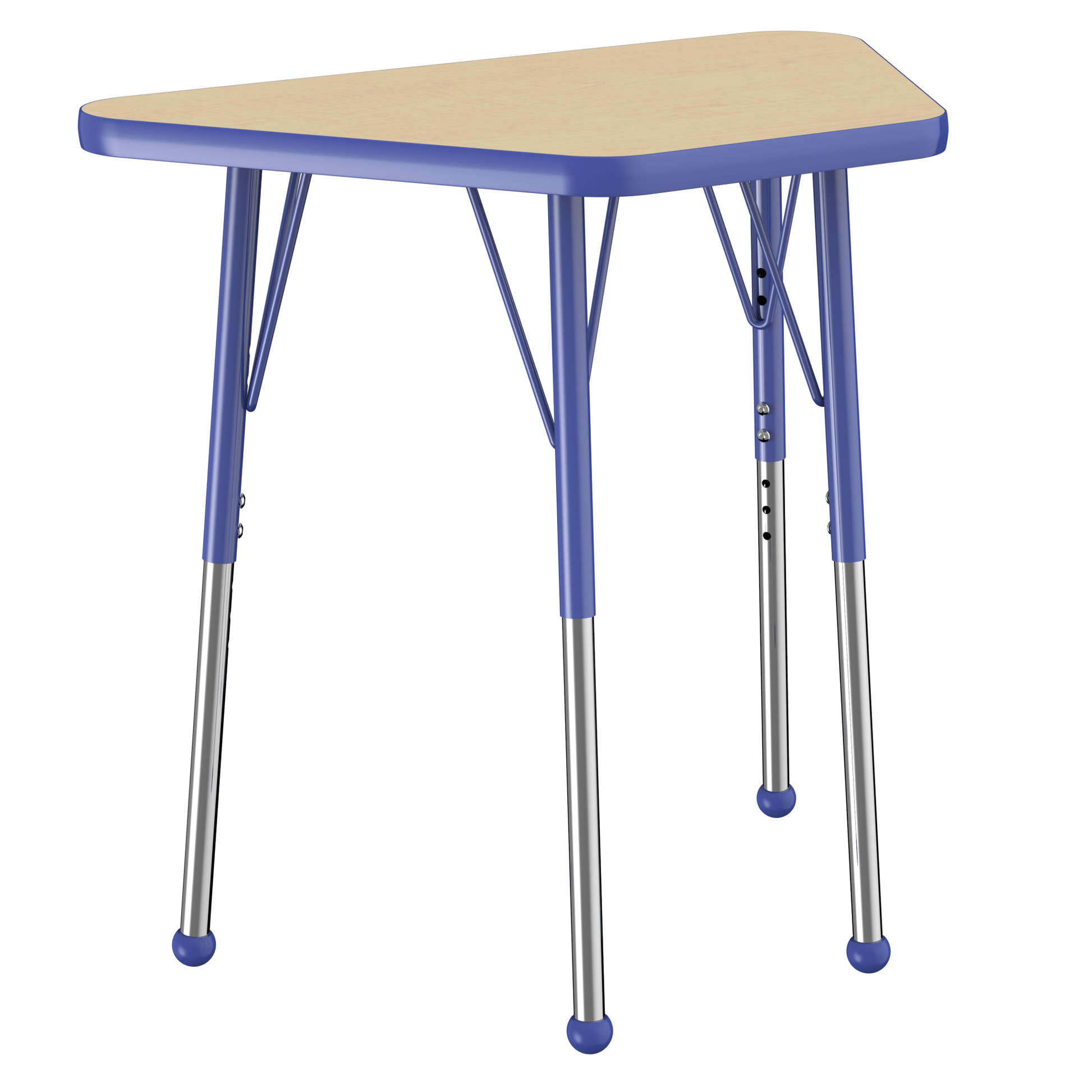 FDP 18" x 30" Trapezoid T - Molding Activity Table with Adjustable Standard Ball Glide Legs (FDP - 10064 - XX) - SchoolOutlet