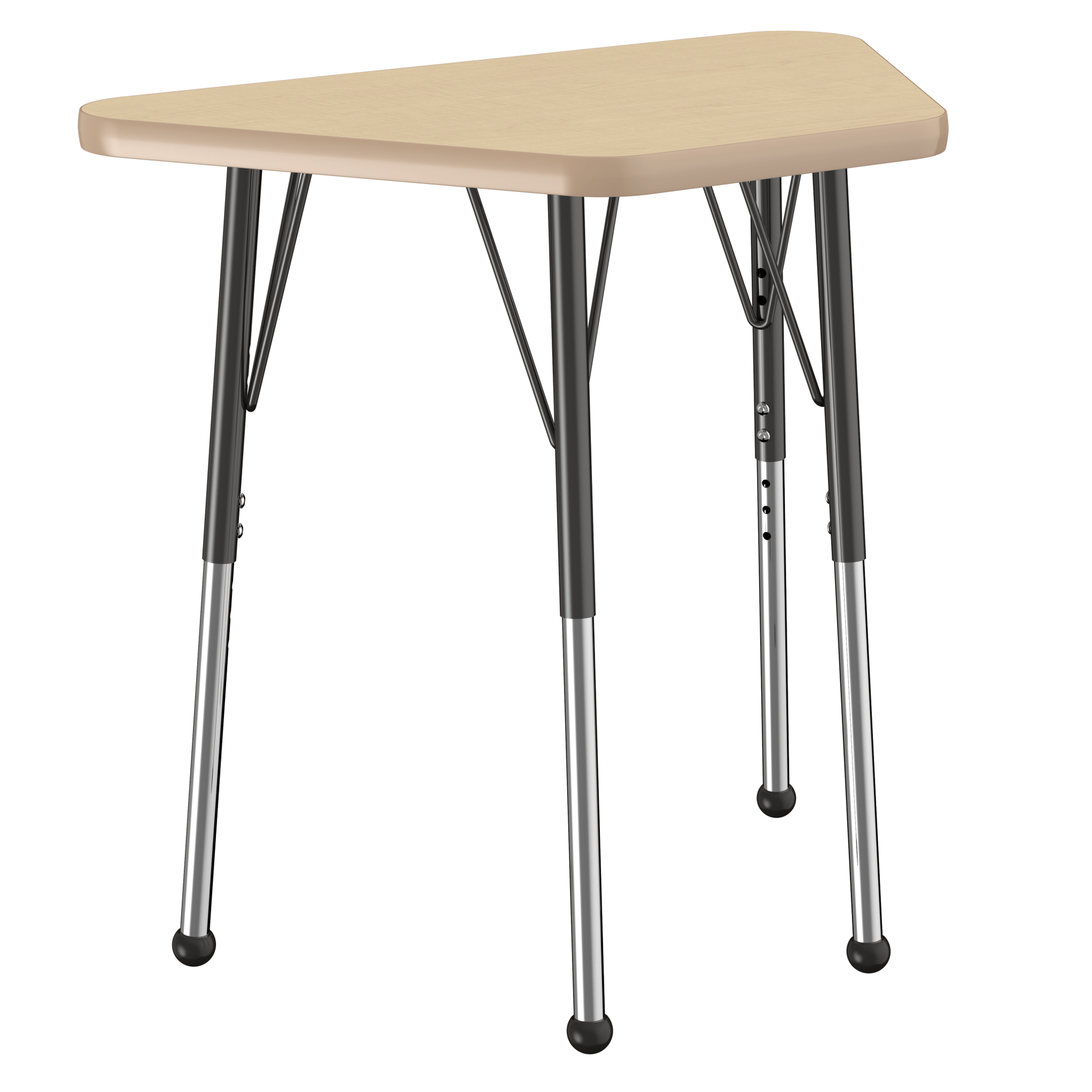 FDP 18" x 30" Trapezoid T - Molding Activity Table with Adjustable Standard Ball Glide Legs (FDP - 10064 - XX) - SchoolOutlet