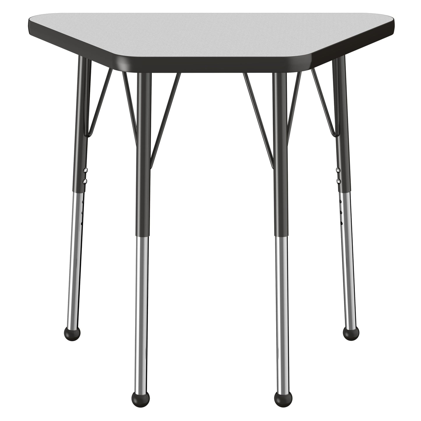 FDP 18" x 30" Trapezoid T - Molding Activity Table with Adjustable Standard Ball Glide Legs (FDP - 10064 - XX) - SchoolOutlet