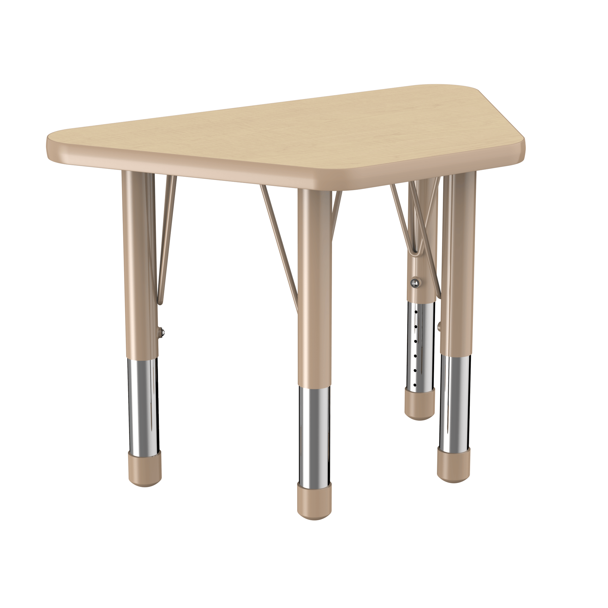 FDP 18" x 30" Trapezoid T - Molding Activity Table with Adjustable Chunky Legs (FDP - 10065 - XX) - SchoolOutlet