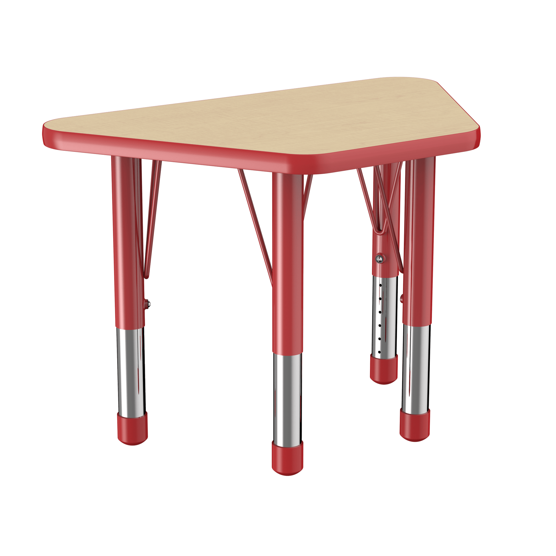FDP 18" x 30" Trapezoid T - Molding Activity Table with Adjustable Chunky Legs (FDP - 10065 - XX) - SchoolOutlet