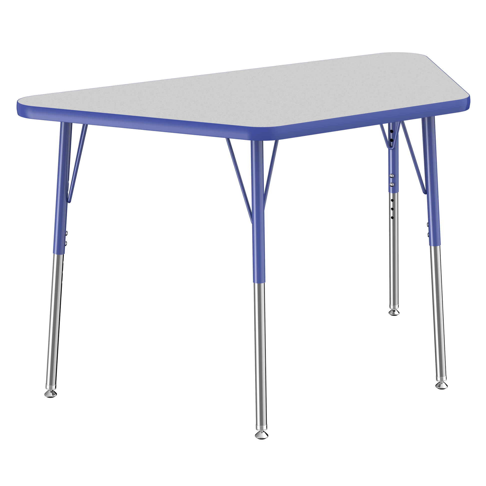 FDP 24" x 48" Trapezoid T - Molding Activity Table with Adjustable Standard Swivel Glide Legs (FDP - 10066 - XX) - SchoolOutlet