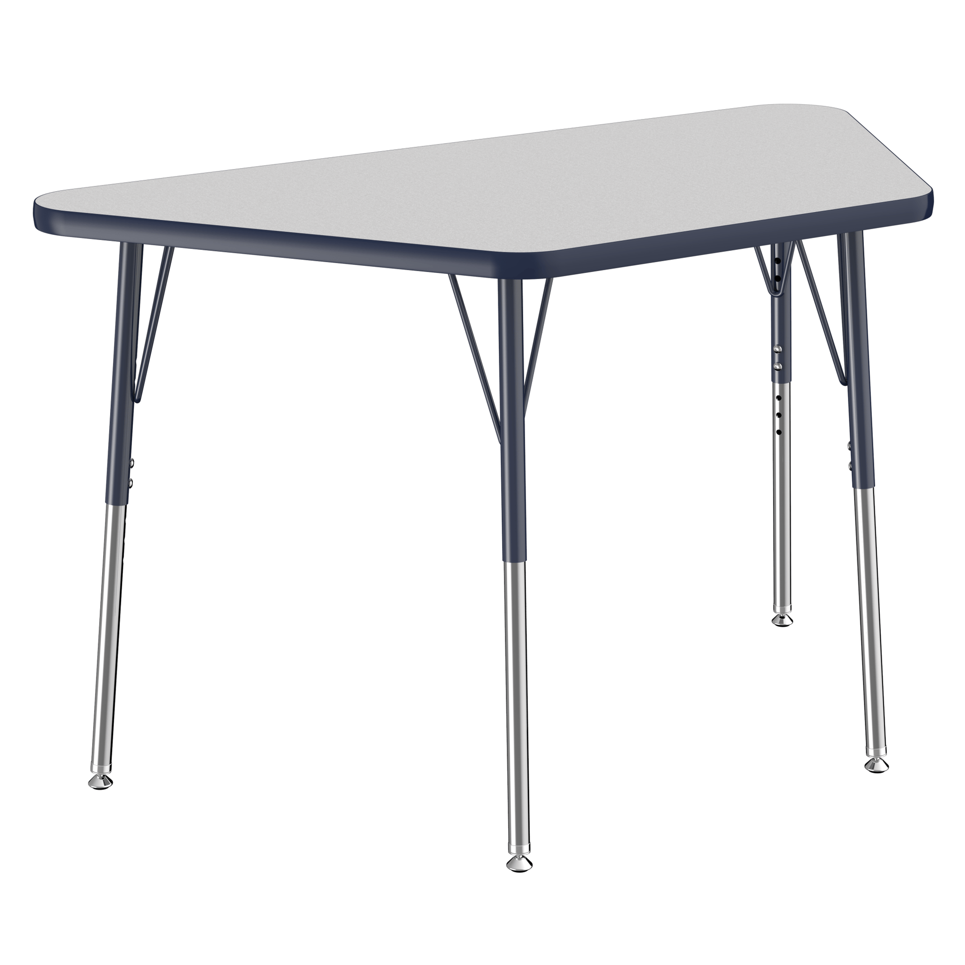 FDP 24" x 48" Trapezoid T - Molding Activity Table with Adjustable Standard Swivel Glide Legs (FDP - 10066 - XX) - SchoolOutlet