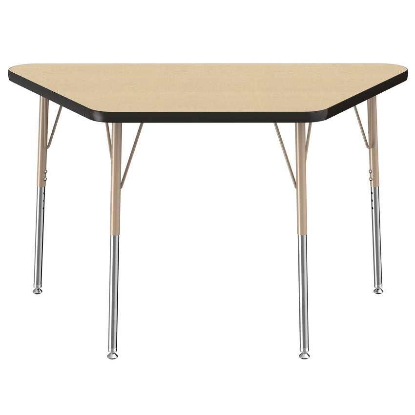 FDP 24" x 48" Trapezoid T - Molding Activity Table with Adjustable Standard Swivel Glide Legs (FDP - 10066 - XX) - SchoolOutlet