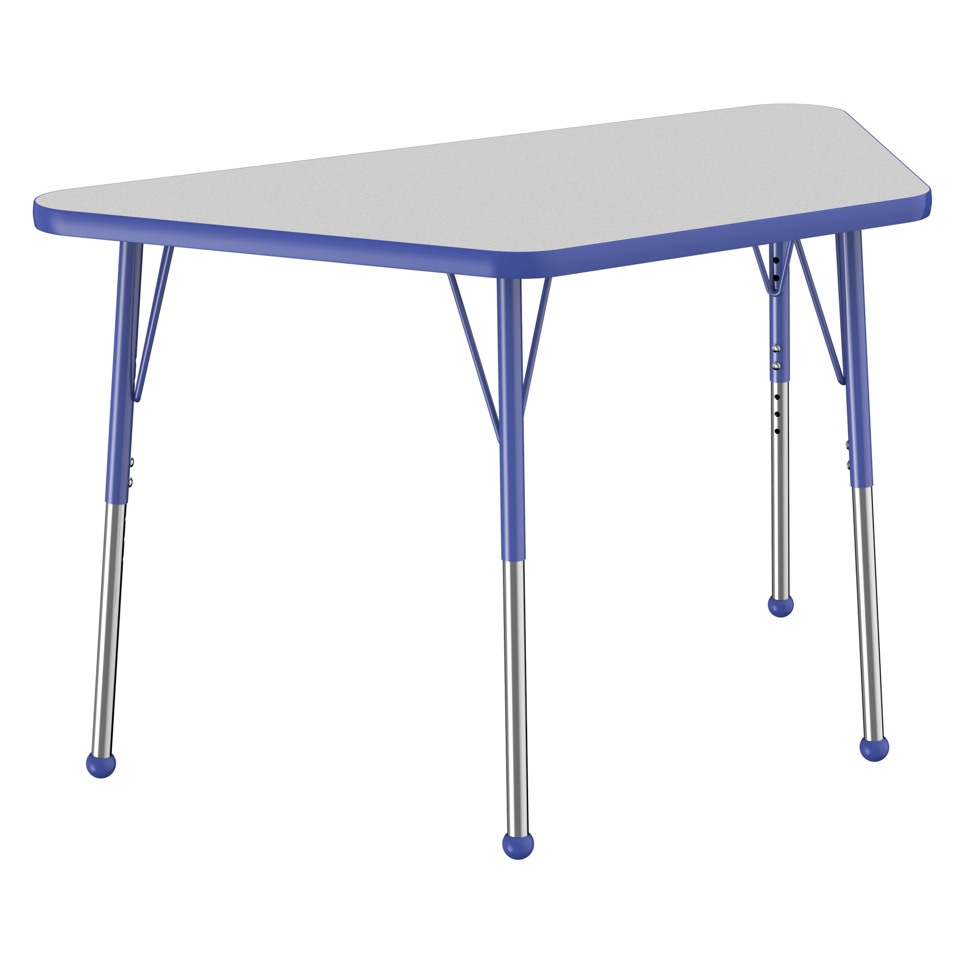 FDP 24" x 48" Trapezoid T - Molding Activity Table with Adjustable Standard Ball Glide Legs (FDP - 10067 - XX) - SchoolOutlet