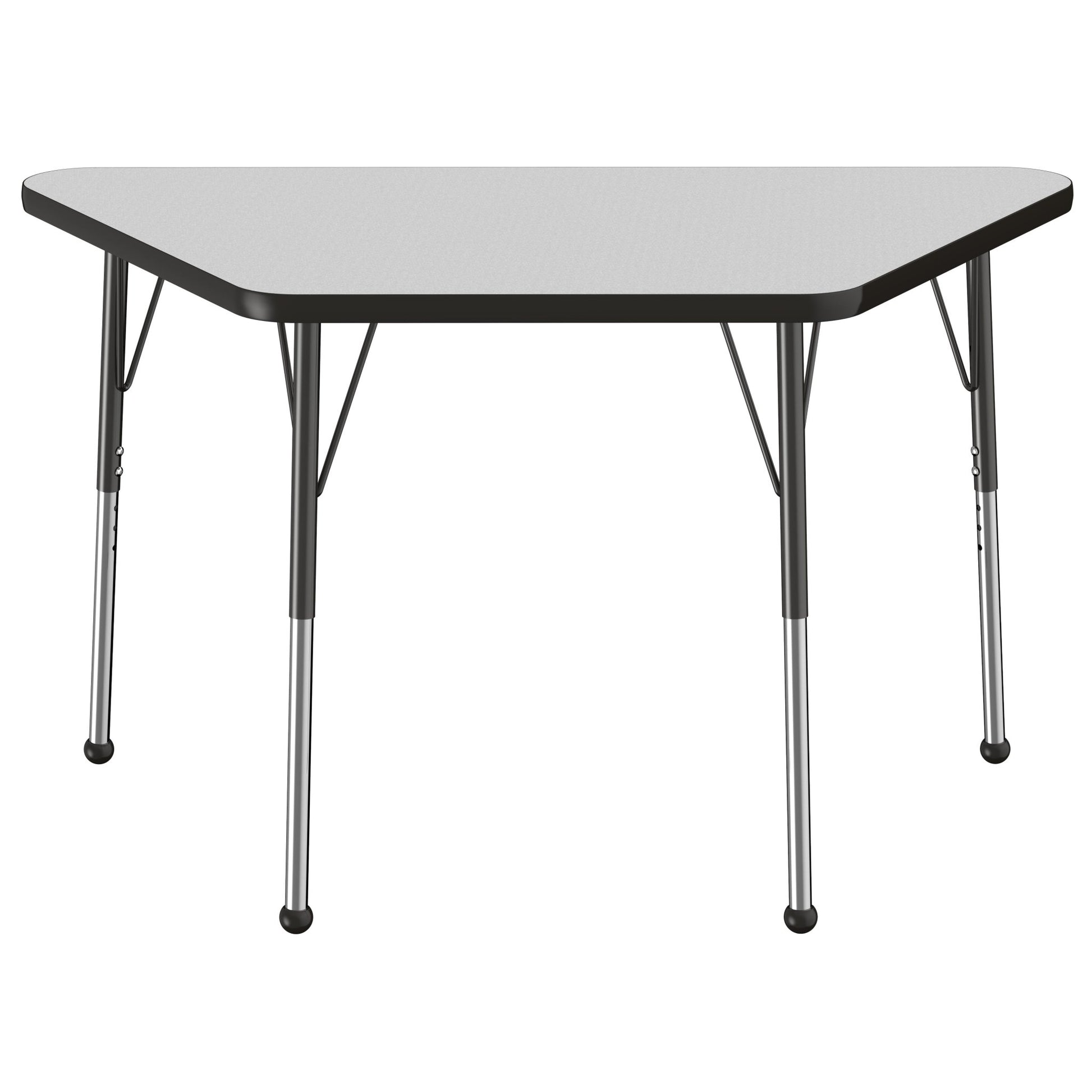 FDP 24" x 48" Trapezoid T - Molding Activity Table with Adjustable Standard Ball Glide Legs (FDP - 10067 - XX) - SchoolOutlet