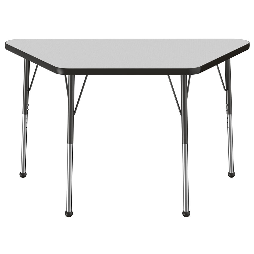 FDP 24" x 48" Trapezoid T - Molding Activity Table with Adjustable Standard Ball Glide Legs (FDP - 10067 - XX) - SchoolOutlet