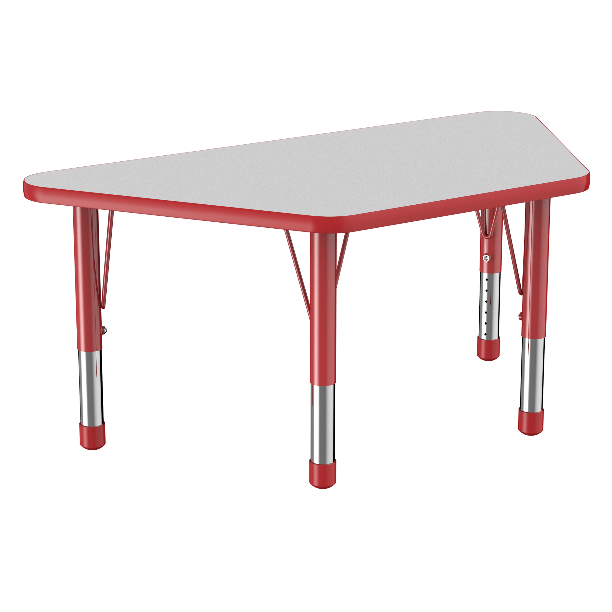 FDP 24" x 48" Trapezoid T - Molding Activity Table with Adjustable Chunky Legs (FDP - 10068 - XX) - SchoolOutlet