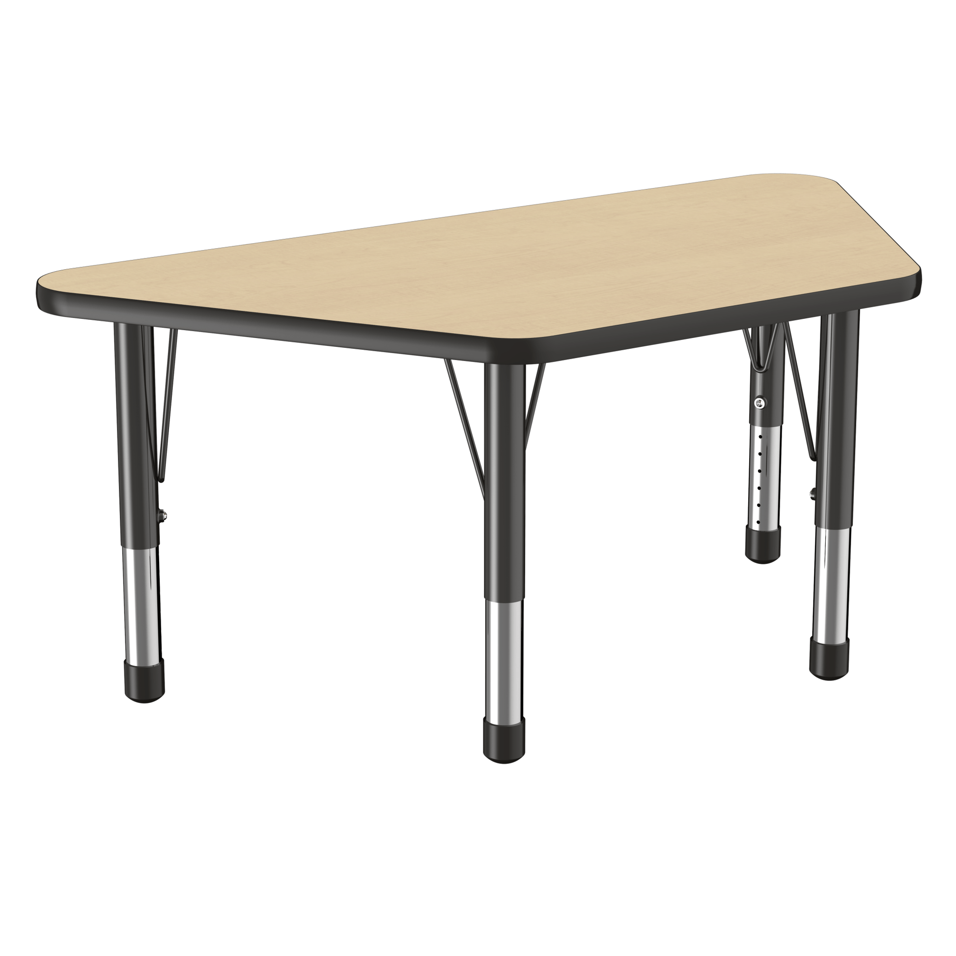 FDP 24" x 48" Trapezoid T - Molding Activity Table with Adjustable Chunky Legs (FDP - 10068 - XX) - SchoolOutlet
