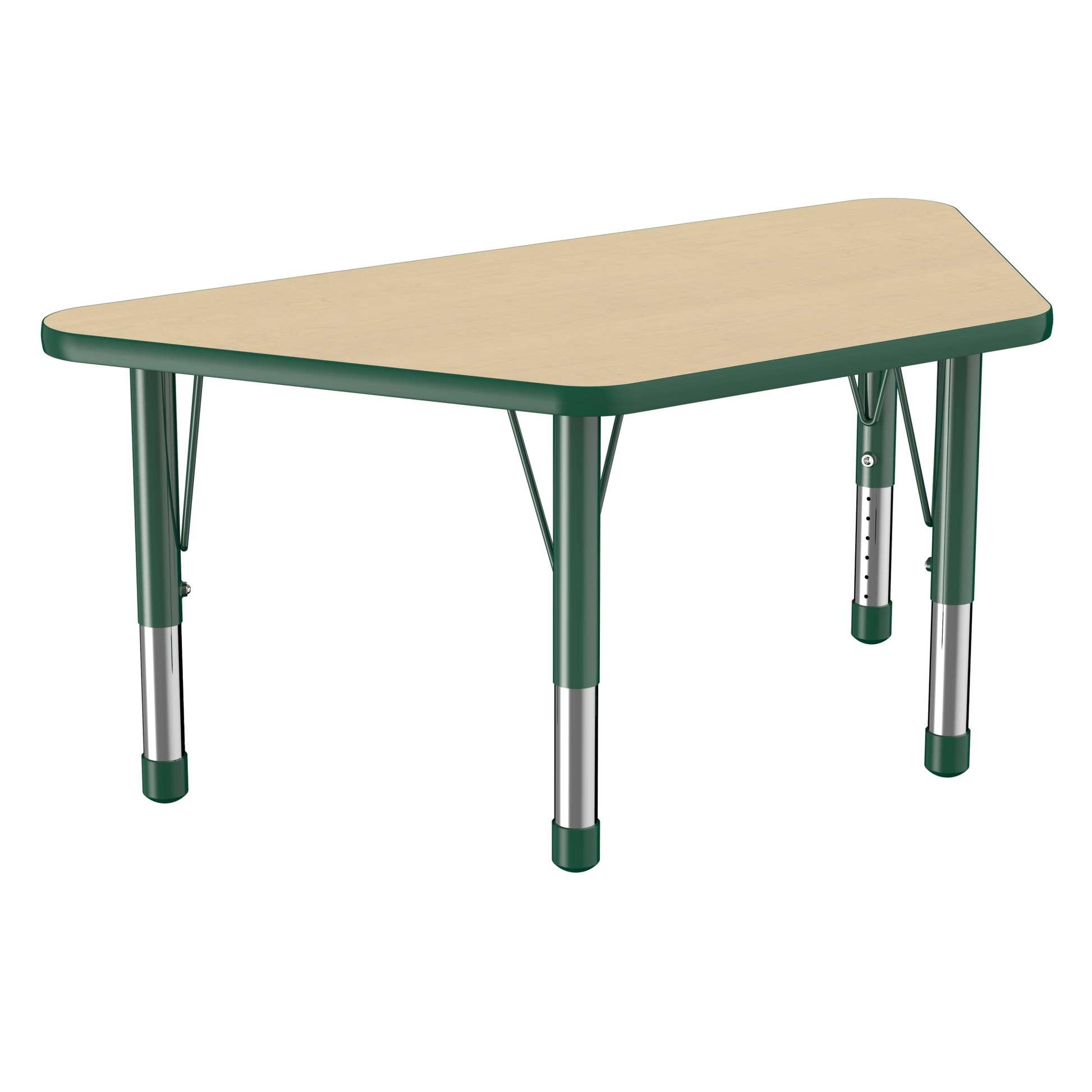 FDP 24" x 48" Trapezoid T - Molding Activity Table with Adjustable Chunky Legs (FDP - 10068 - XX) - SchoolOutlet