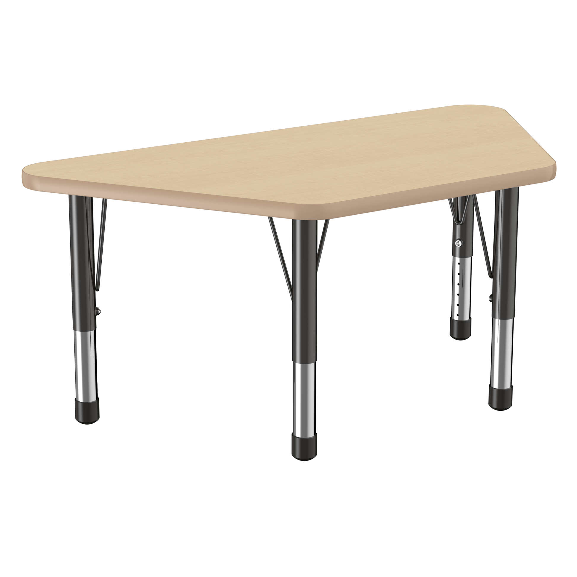 FDP 24" x 48" Trapezoid T - Molding Activity Table with Adjustable Chunky Legs (FDP - 10068 - XX) - SchoolOutlet