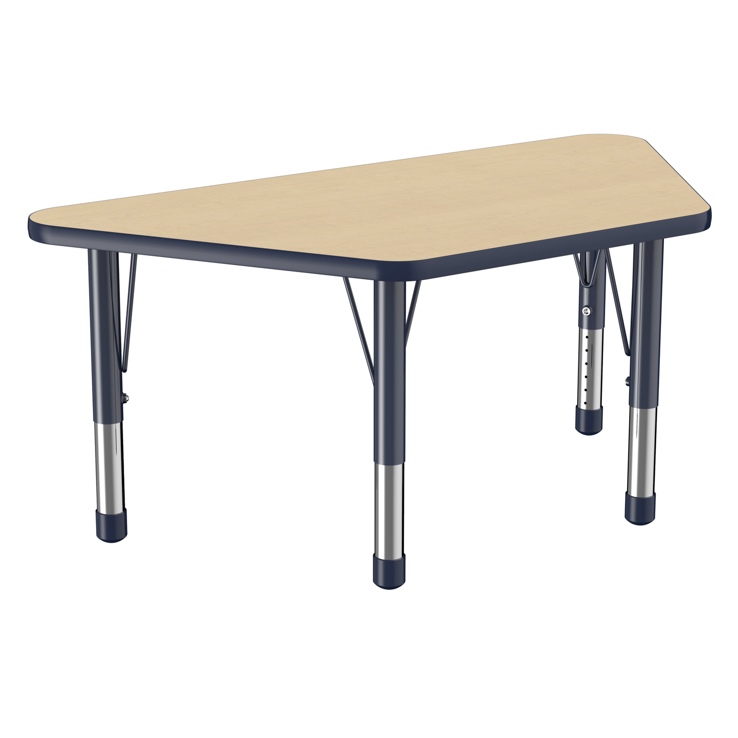 FDP 24" x 48" Trapezoid T - Molding Activity Table with Adjustable Chunky Legs (FDP - 10068 - XX) - SchoolOutlet