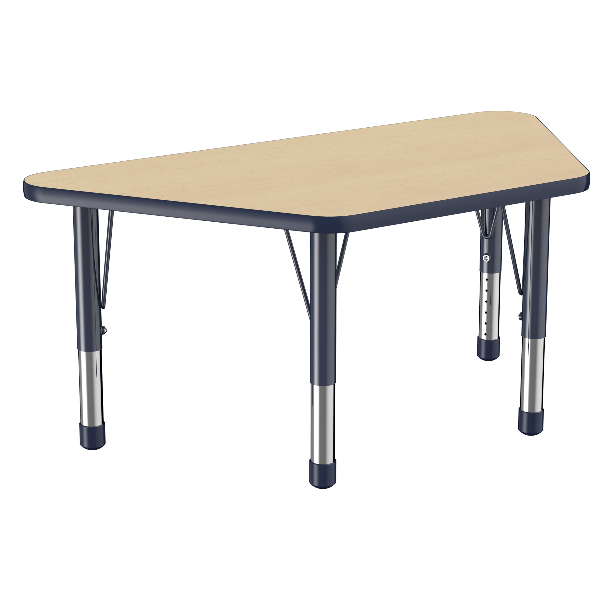 FDP 24" x 48" Trapezoid T - Molding Activity Table with Adjustable Chunky Legs (FDP - 10068 - XX) - SchoolOutlet