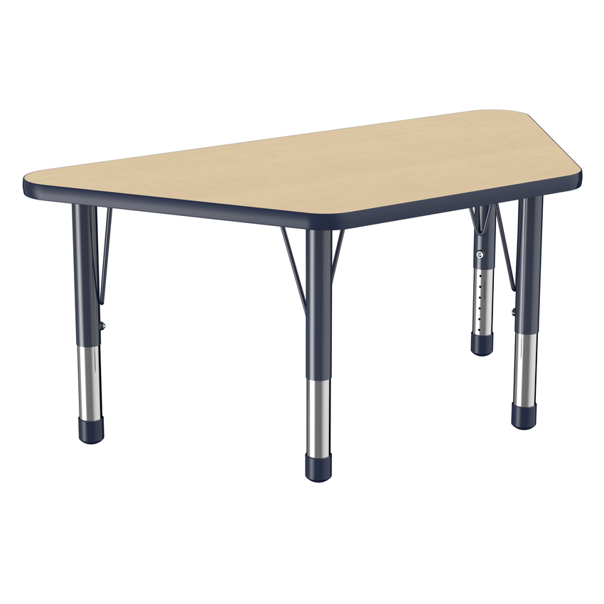 FDP 24" x 48" Trapezoid T - Molding Activity Table with Adjustable Chunky Legs (FDP - 10068 - XX) - SchoolOutlet