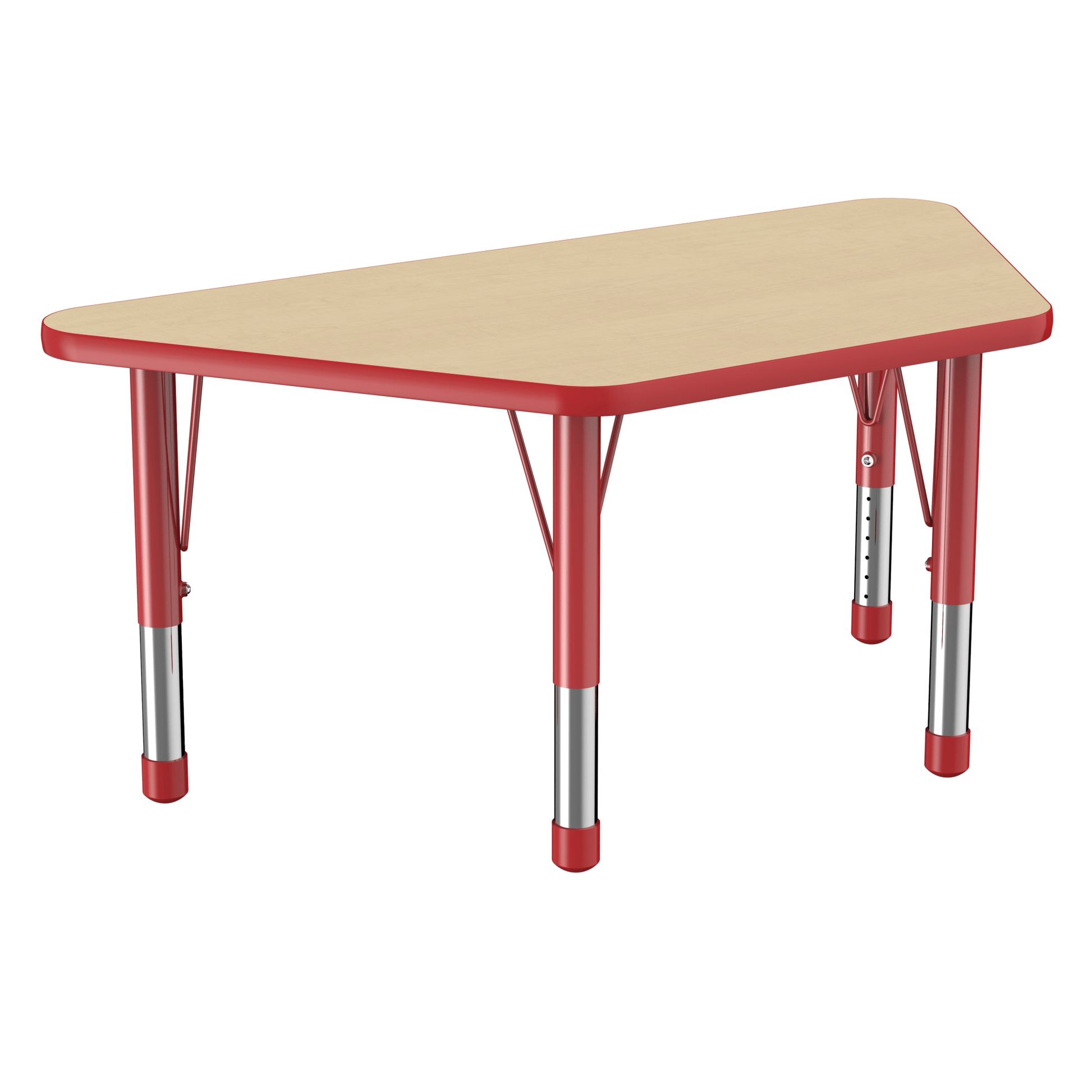 FDP 24" x 48" Trapezoid T - Molding Activity Table with Adjustable Chunky Legs (FDP - 10068 - XX) - SchoolOutlet