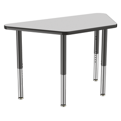 FDP 24" x 48" Trapezoid T-Molding Activity Table with Adjustable Super Legs (FDP-10069-XX)