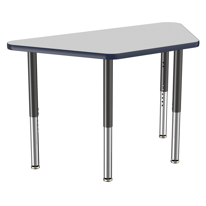 FDP 24" x 48" Trapezoid T - Molding Activity Table with Adjustable Super Legs (FDP - 10069 - XX) - SchoolOutlet