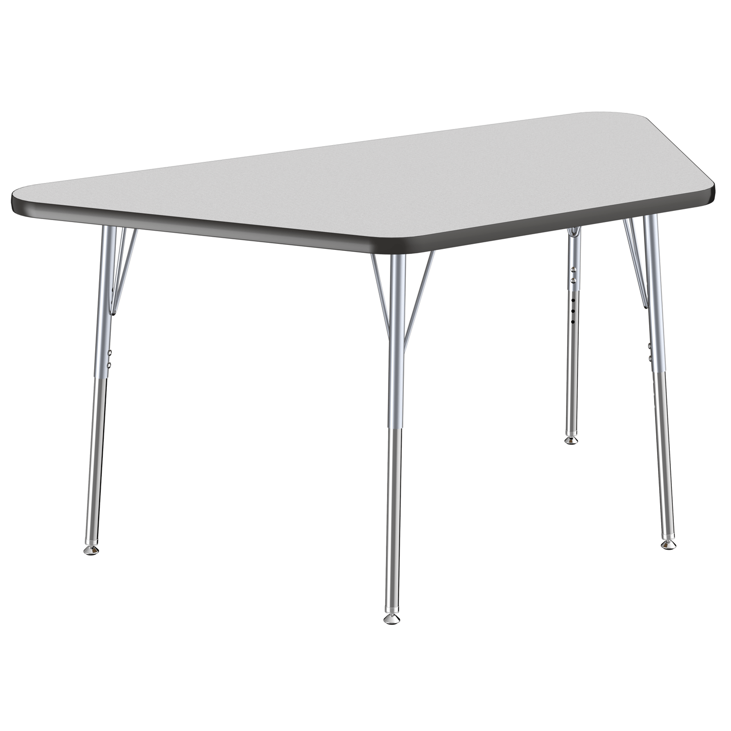 FDP 30" x 60" Trapezoid T - Molding Activity Table with Adjustable Standard Swivel Glide Legs (FDP - 10070 - XX) - SchoolOutlet