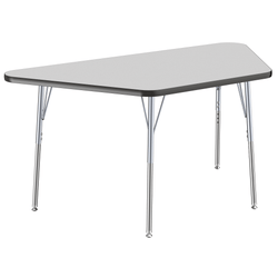FDP 30" x 60" Trapezoid T-Molding Activity Table with Adjustable Standard Swivel Glide Legs (FDP-10070-XX)