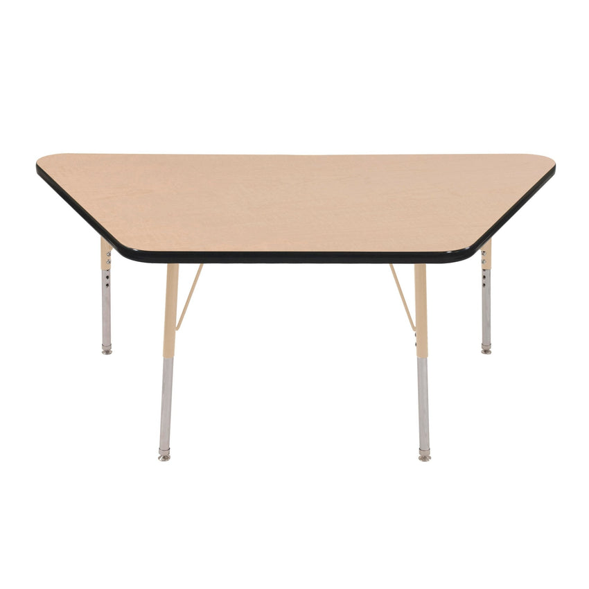 FDP 30" x 60" Trapezoid T - Molding Activity Table with Adjustable Standard Swivel Glide Legs (FDP - 10070 - XX) - SchoolOutlet