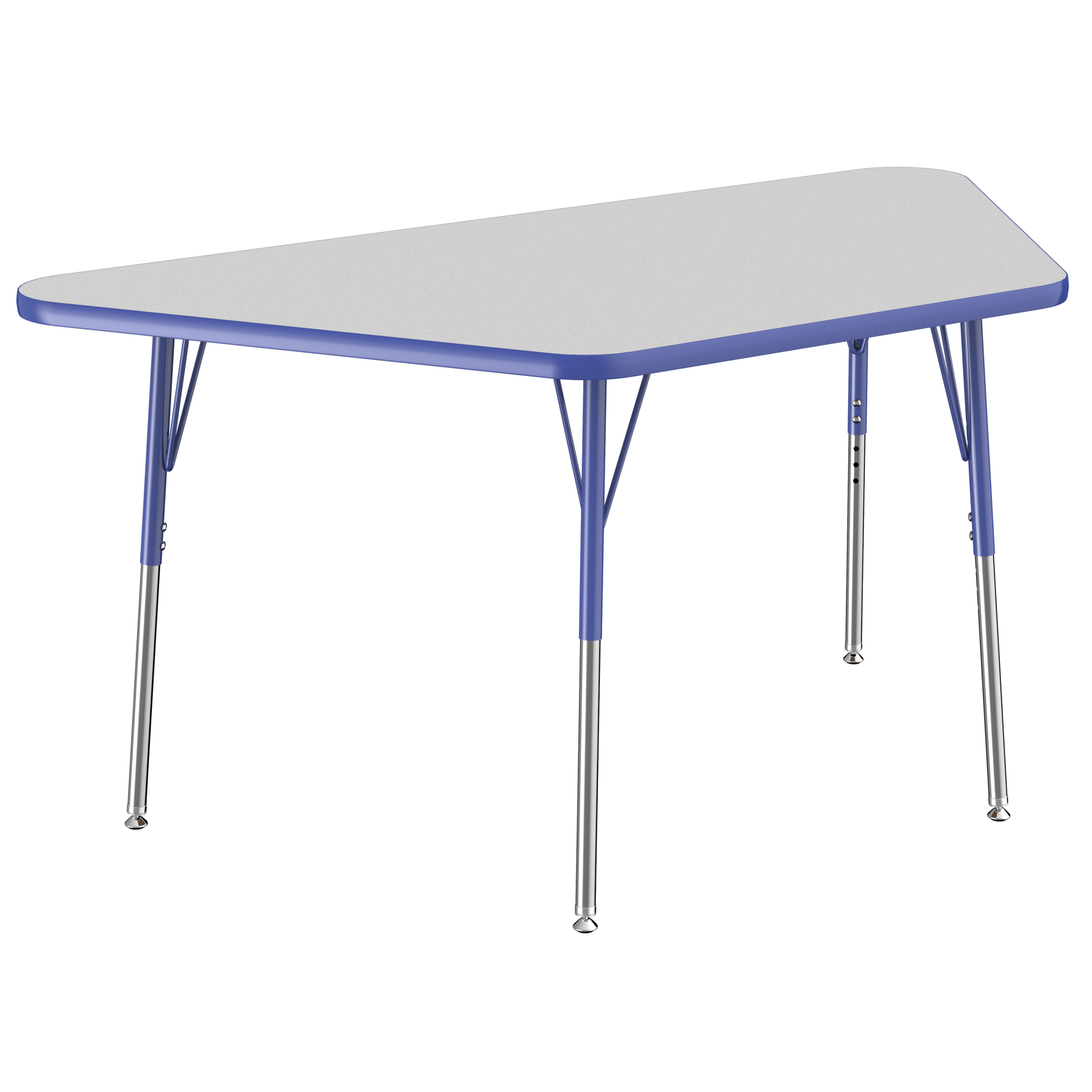 FDP 30" x 60" Trapezoid T - Molding Activity Table with Adjustable Standard Swivel Glide Legs (FDP - 10070 - XX) - SchoolOutlet