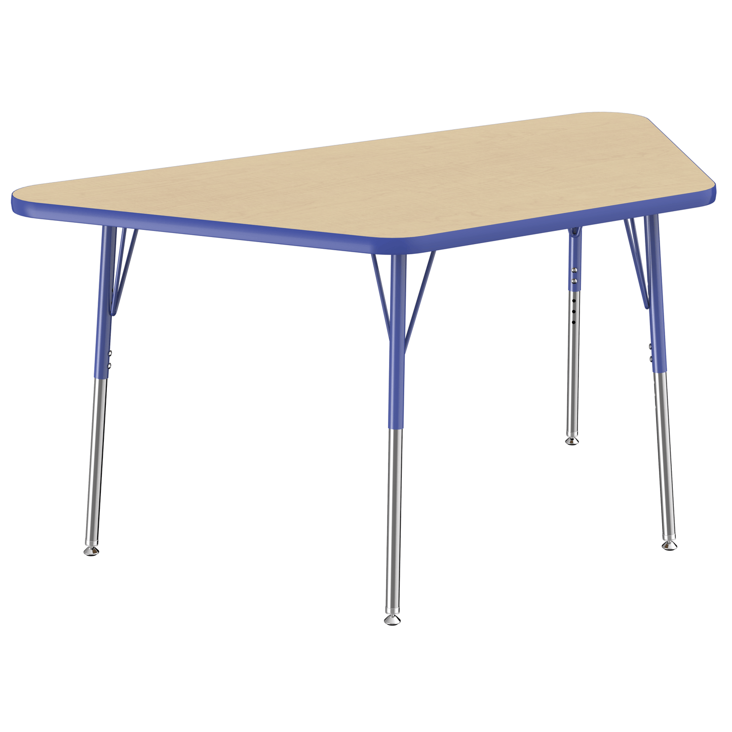 FDP 30" x 60" Trapezoid T - Molding Activity Table with Adjustable Standard Swivel Glide Legs (FDP - 10070 - XX) - SchoolOutlet
