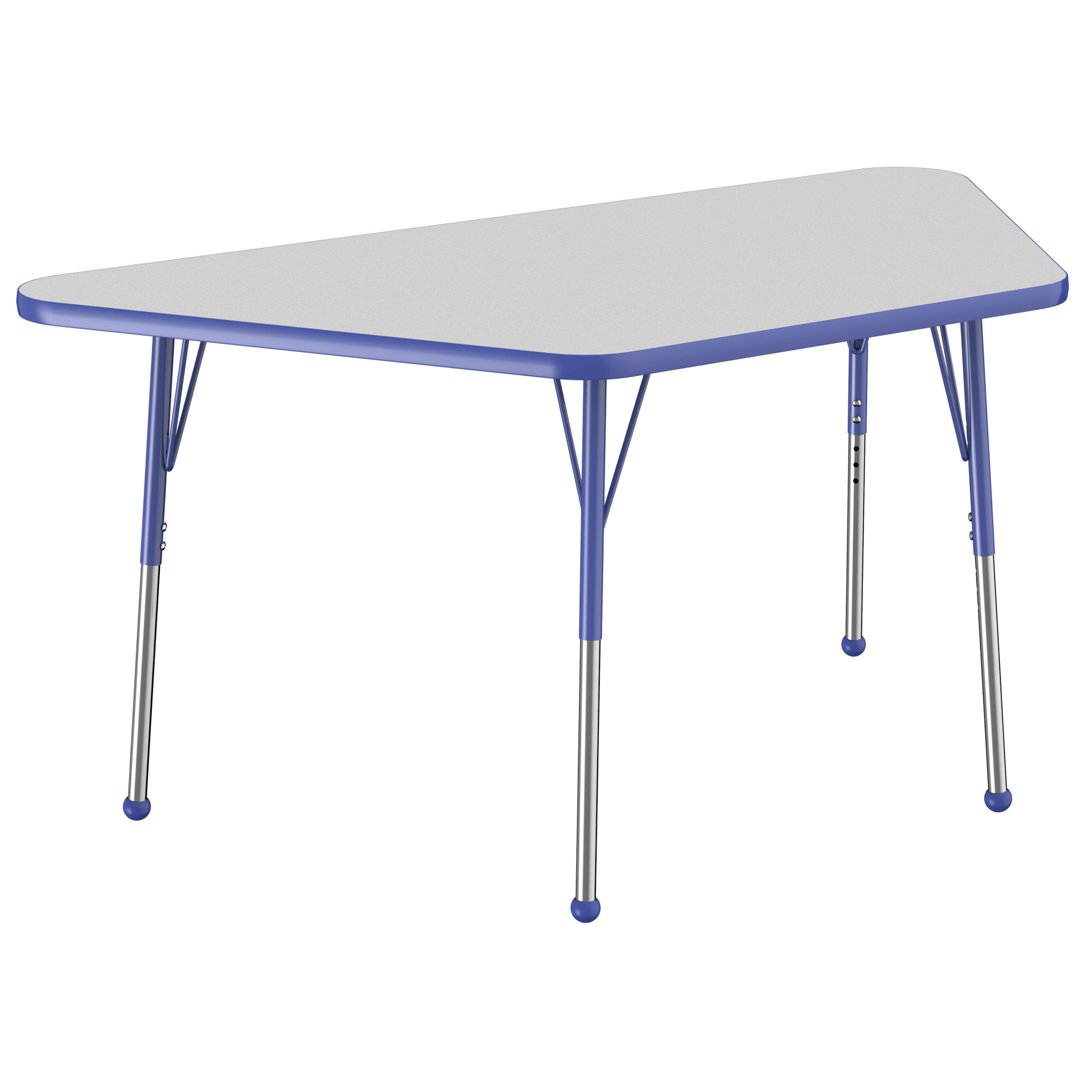 FDP 30" x 60" Trapezoid T - Molding Activity Table with Adjustable Standard Ball Glide Legs (FDP - 10071 - XX) - SchoolOutlet