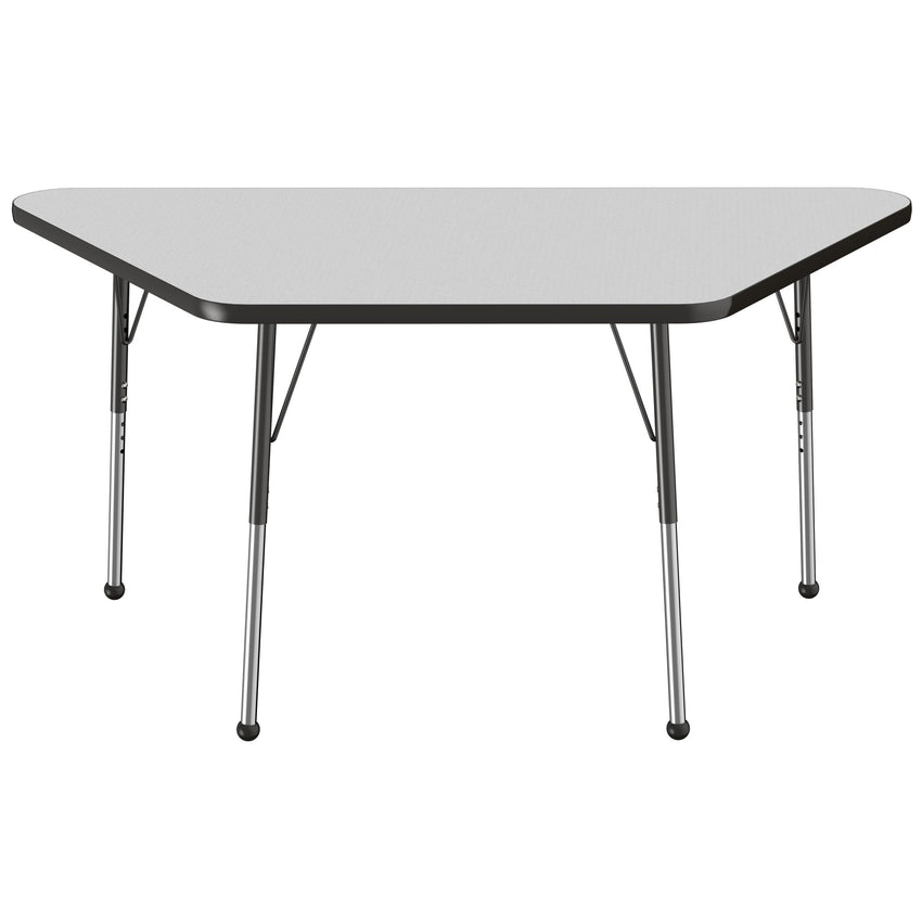 FDP 30" x 60" Trapezoid T - Molding Activity Table with Adjustable Standard Ball Glide Legs (FDP - 10071 - XX) - SchoolOutlet