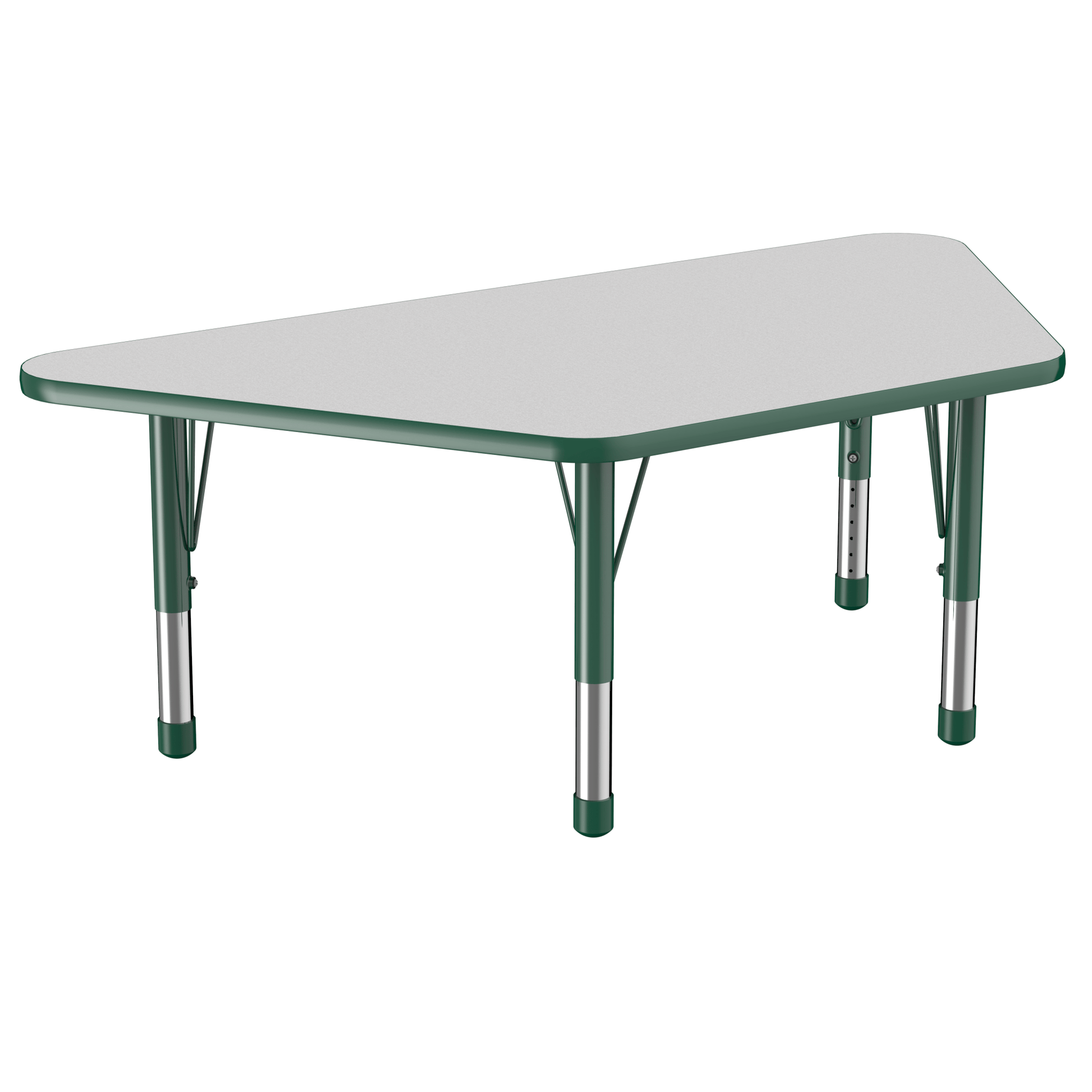 FDP 30" x 60" Trapezoid T - Molding Activity Table with Adjustable Chunky Legs (FDP - 10072 - XX) - SchoolOutlet