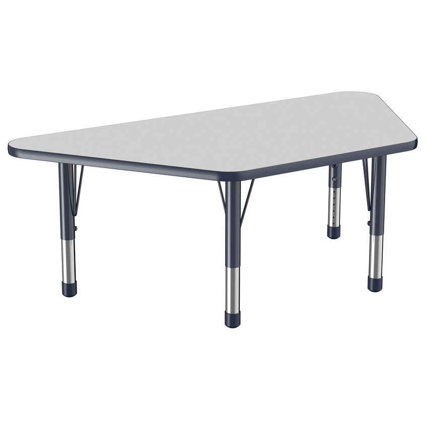 FDP 30" x 60" Trapezoid T - Molding Activity Table with Adjustable Chunky Legs (FDP - 10072 - XX) - SchoolOutlet
