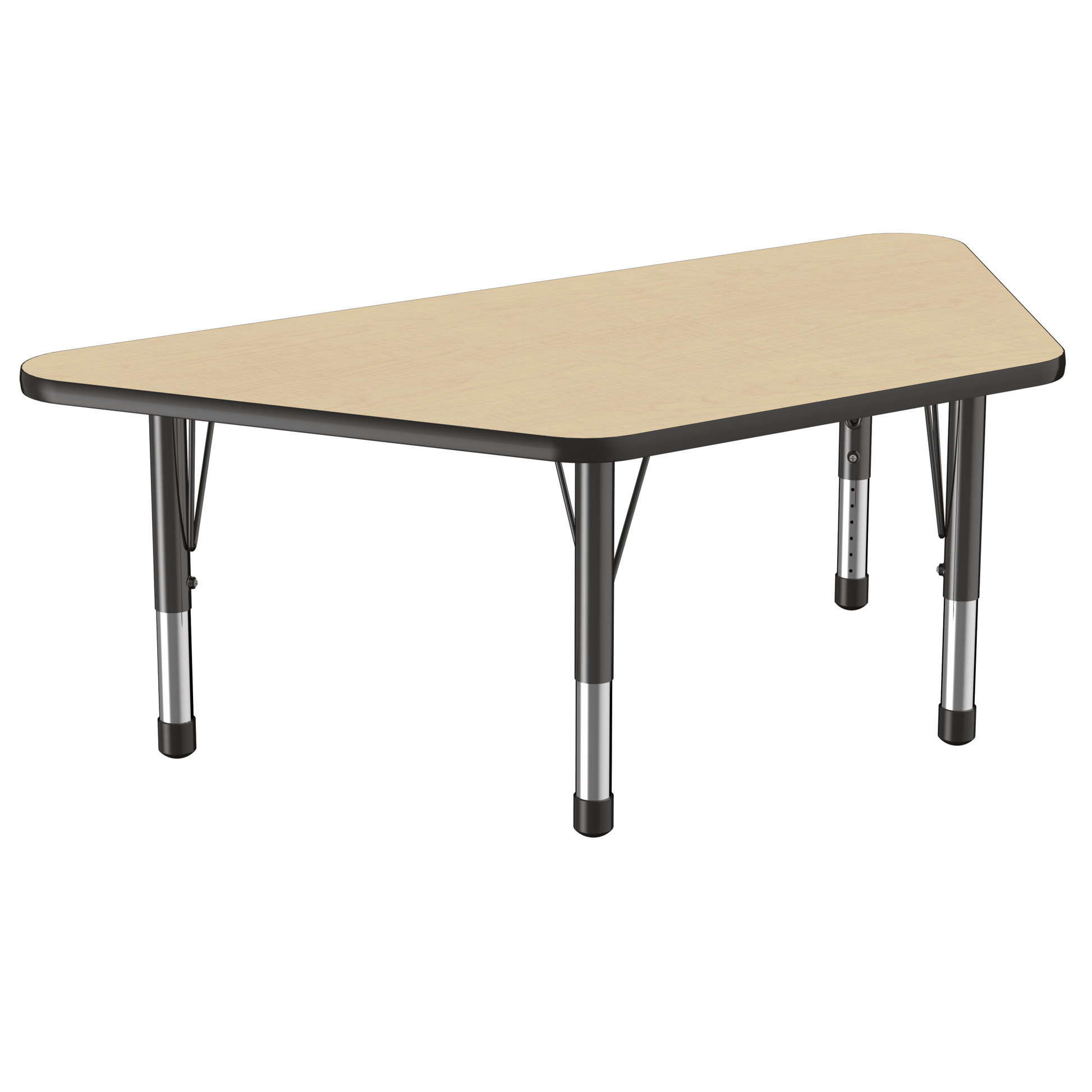 FDP 30" x 60" Trapezoid T - Molding Activity Table with Adjustable Chunky Legs (FDP - 10072 - XX) - SchoolOutlet