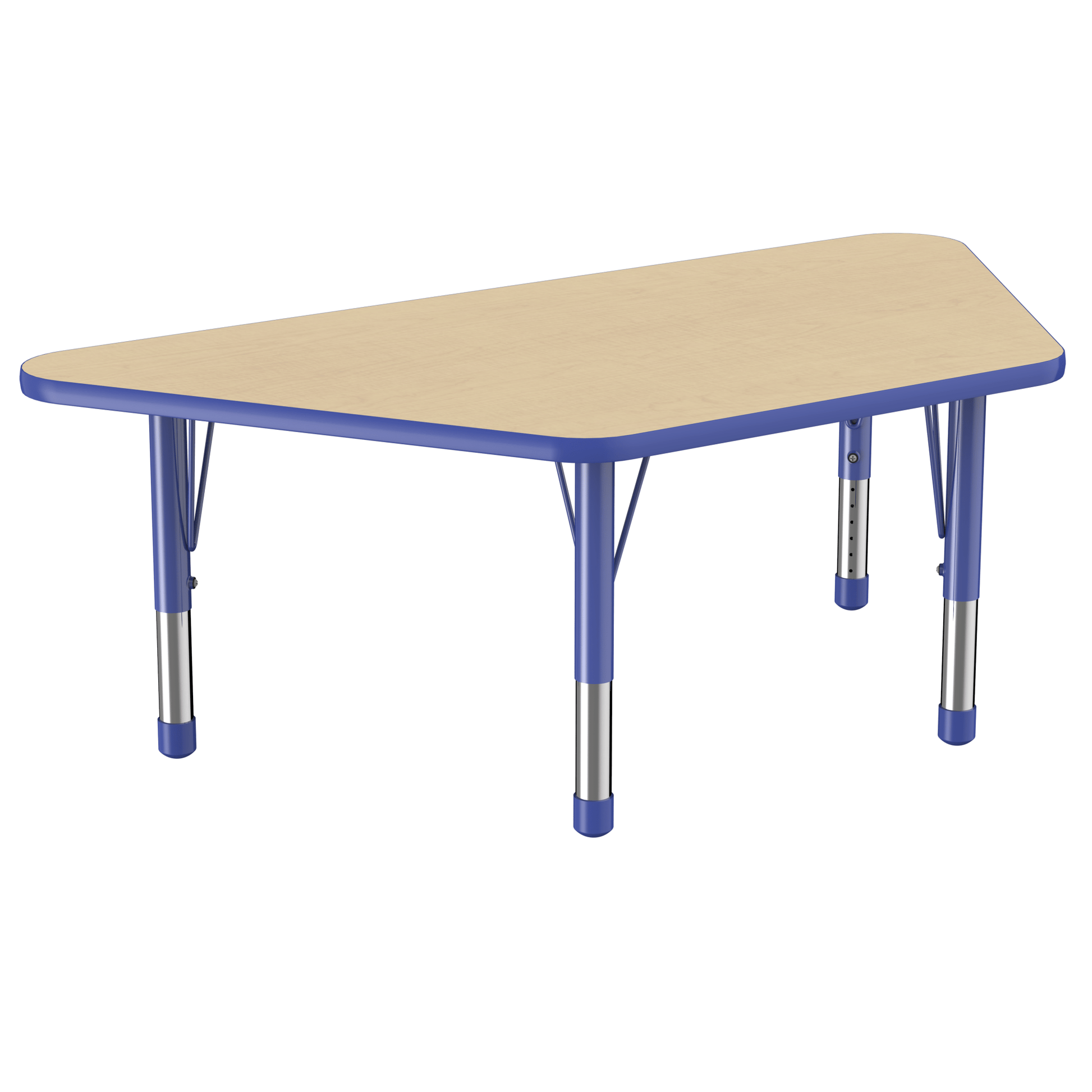 FDP 30" x 60" Trapezoid T - Molding Activity Table with Adjustable Chunky Legs (FDP - 10072 - XX) - SchoolOutlet