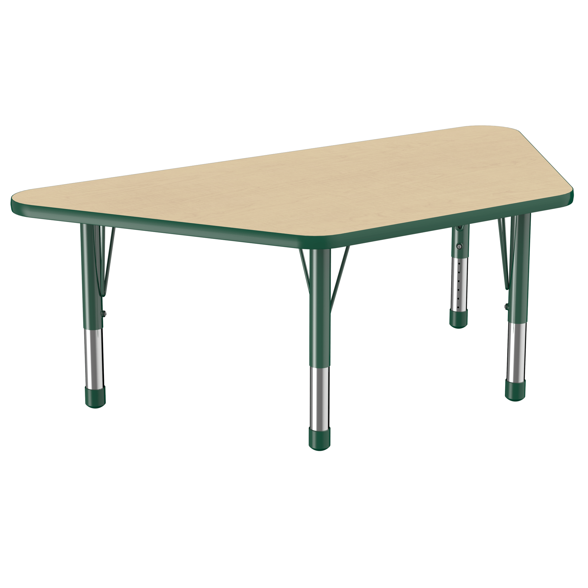 FDP 30" x 60" Trapezoid T - Molding Activity Table with Adjustable Chunky Legs (FDP - 10072 - XX) - SchoolOutlet