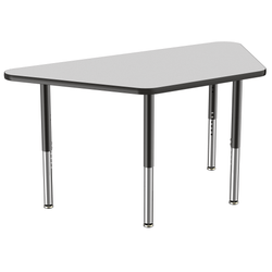 FDP 30" x 60" Trapezoid T-Molding Activity Table with Adjustable Super Legs (FDP-10073-XX)
