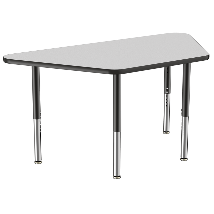 FDP 30" x 60" Trapezoid T - Molding Activity Table with Adjustable Super Legs (FDP - 10073 - XX) - SchoolOutlet