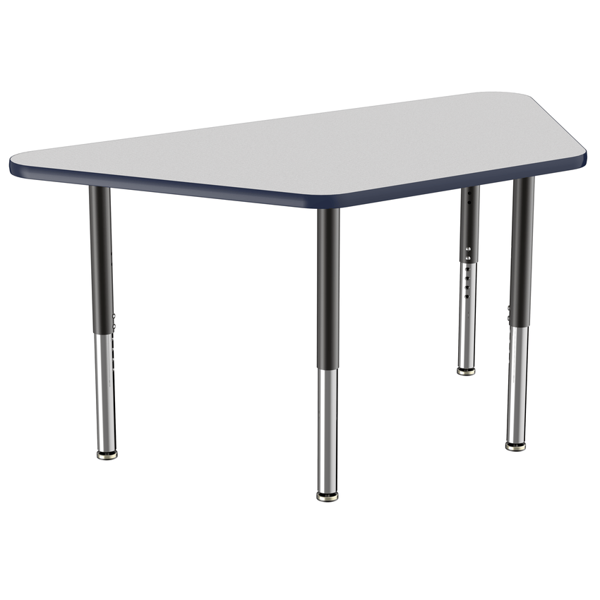 FDP 30" x 60" Trapezoid T - Molding Activity Table with Adjustable Super Legs (FDP - 10073 - XX) - SchoolOutlet